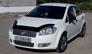 Дефлектор капота (мухобойка) Fiat Linea с 2007 г.в (Фиат Линеа) Вип Тюнинг