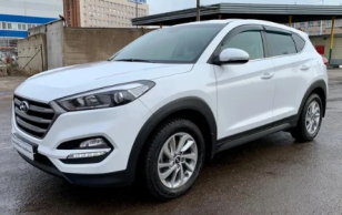 Дефлекторы окон (ветровики) Hyundai Tucson 2015 (Хюндай Туксон) Кобра Тюнинг