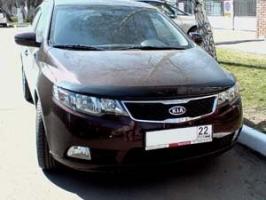 Дефлектор капота (мухобойка) Kia Cerato 2009-2012 (Киа Черато) SIM