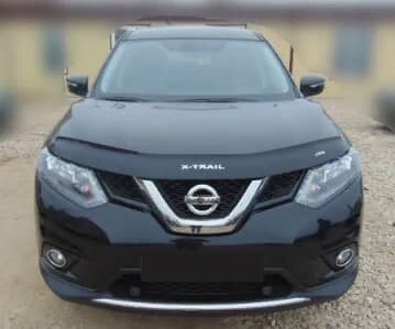 Дефлектор капота (мухобойка) NISSAN X-Trail с 2014 г.в. кузов Т-32 (Ниссан Икс Трейл) Вип Тюнинг